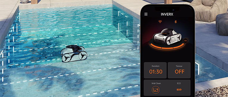 Poolroboter mit App-Steuerung